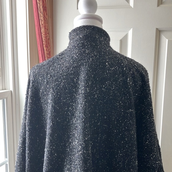 Eskandar Women’s Mandarin Wool/Silk Blend Jacket Cardigan Black Size 0 / Reg 6-8 - Picture 10 of 16